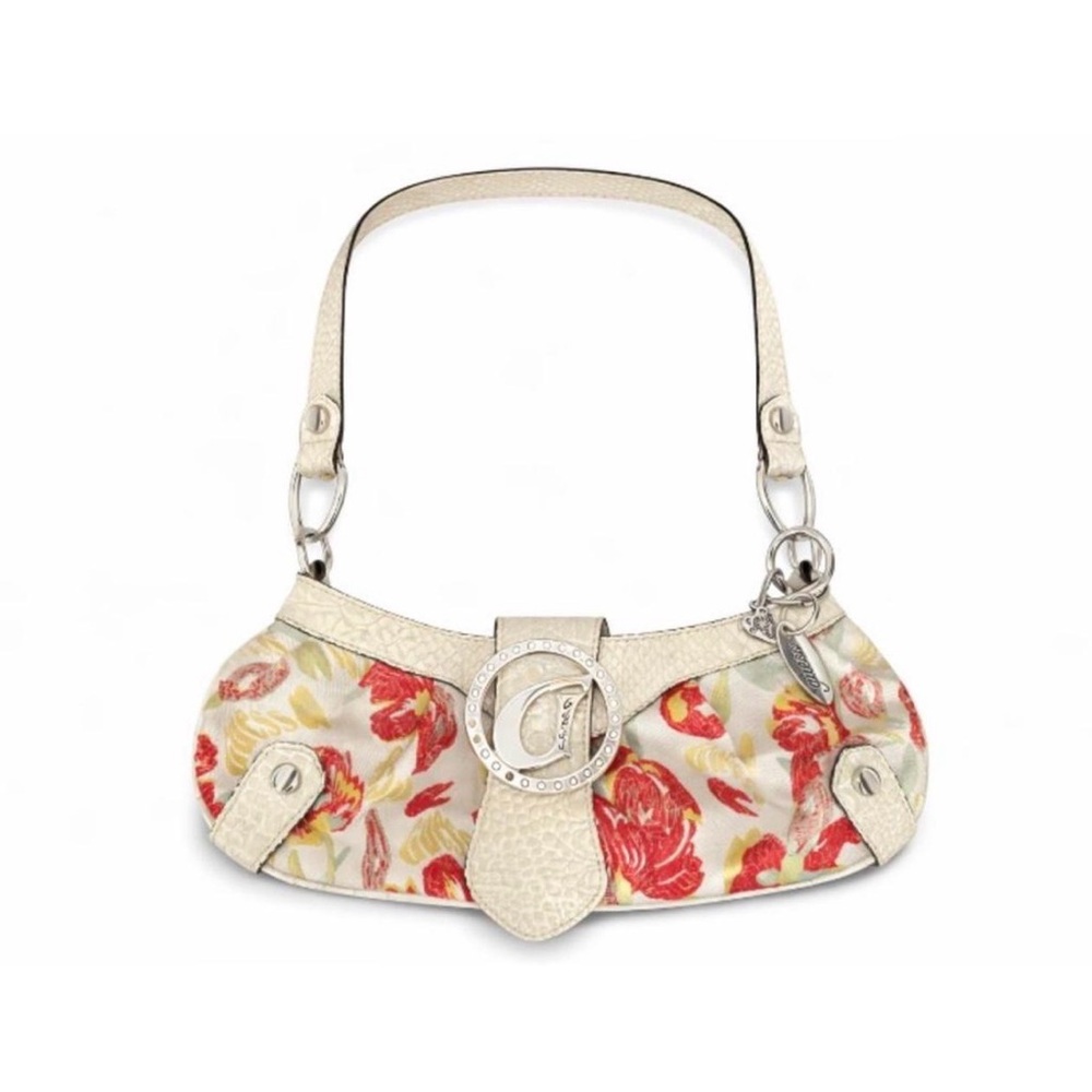 Vintage Guess “Chelsea” Floral Baguette Shoulder Bag 🌸